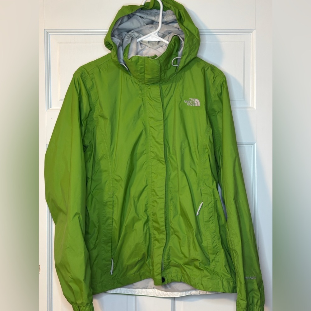 The North Face Hooded Green Rain Jacket